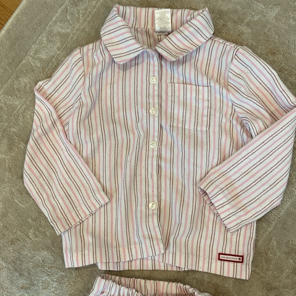 Janie & Jack size 4 stripe girl’s pajamas!! - Picture 2 of 6